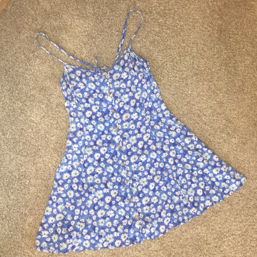 Blue Floral American Eagle Dress
